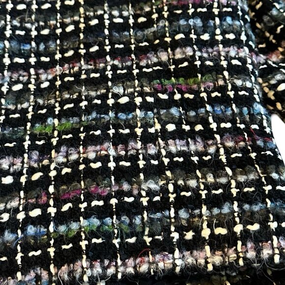 Iro Juane Jacket Open-Front Blazer Black Multi-Color Tweed Size 40 Large NWT NEW - Picture 10 of 14